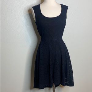 Olympia Elizabeth Black Lace Hi-Low Dress Size Small